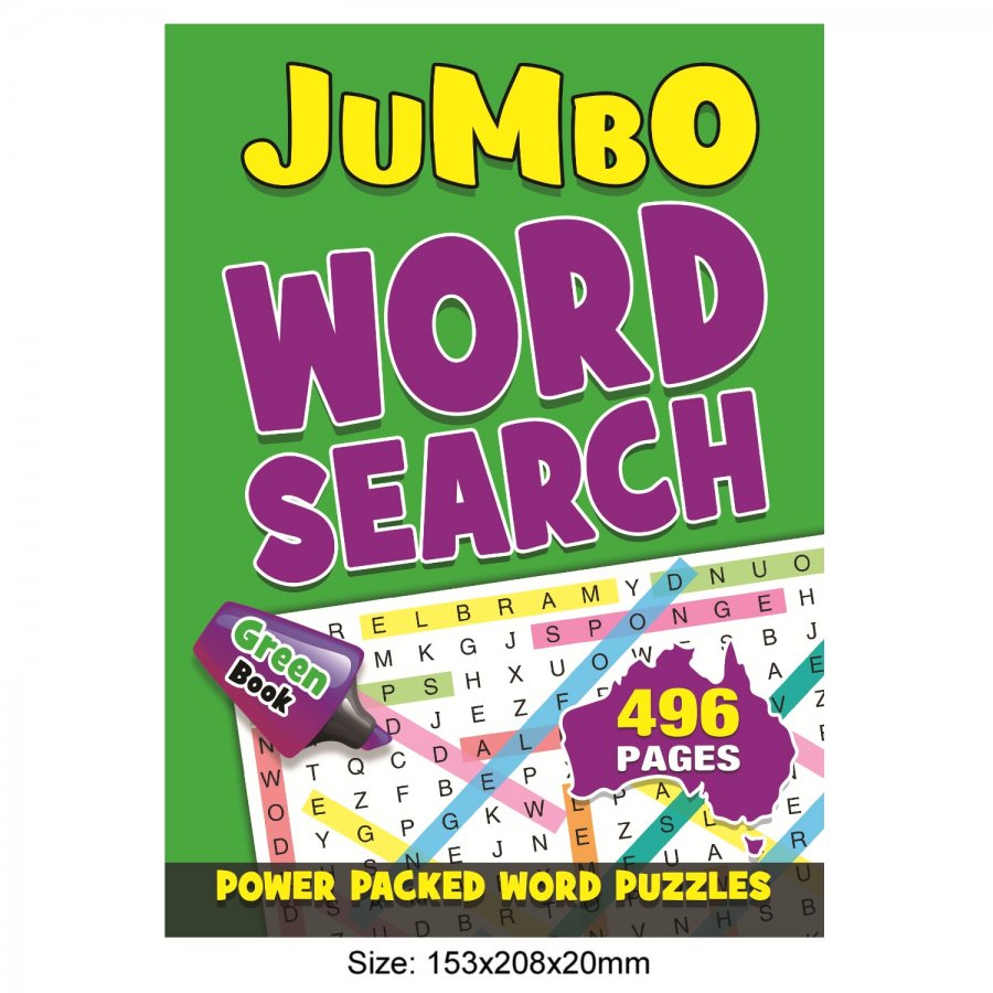 496 Pages Word Search Book Green (MM99601)