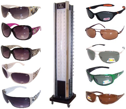 150 Pair Polarized Sport Sunglasses & DC CG Fashion Sunglasses Package Sale