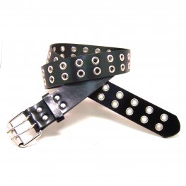Double Studs Black Fashion Belt (4cm) FRA0023BK  Double Studs Black Fashion Belt (4cm) FRA0023BK