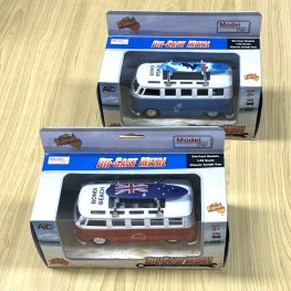 Clear Crystal Sticker Label with 6" VW Bus / Surfboard  Clear Crystal Sticker Label with 6" VW Bus / Surfboard