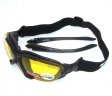 Choppers Convertible Night Drive Yellow Lens Goggles Glasses (Anti-Fog Coated) 91969-YL