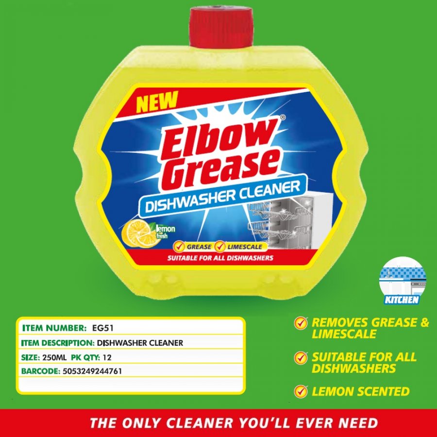 ELBOW GREASE DISHWASHER CLEANER 250ML
