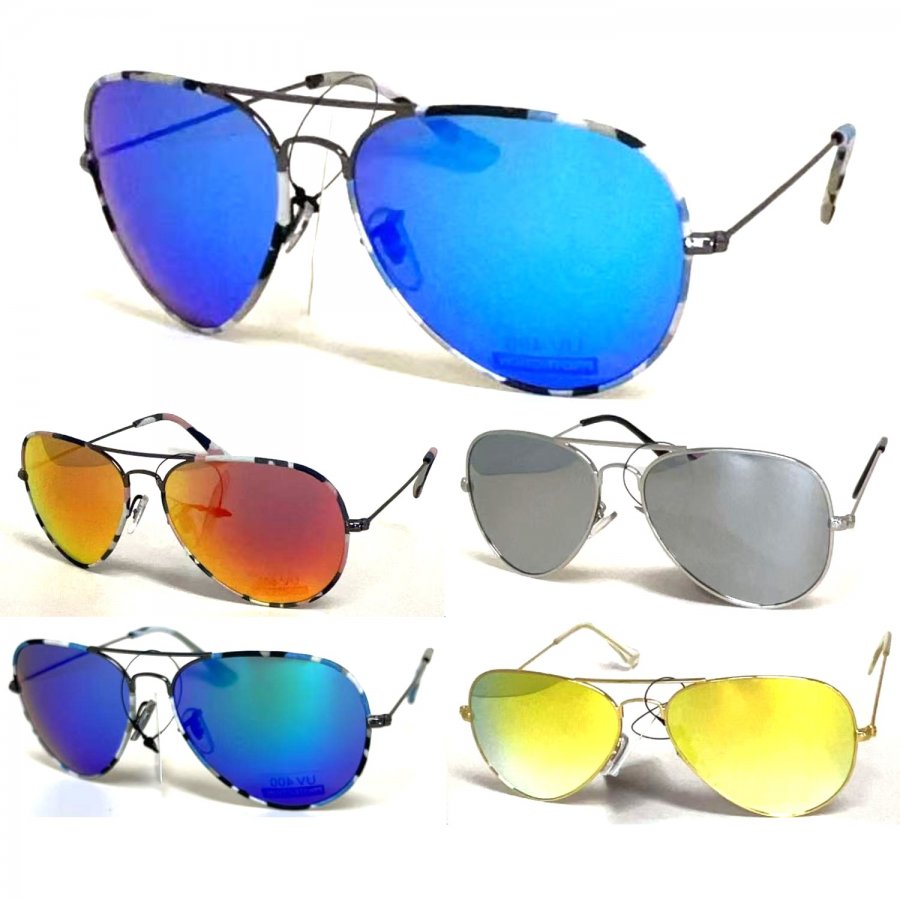Classic Fashion Metal Aviator Sunglasses 3026