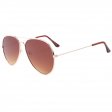 Aviator Metal Sunglasses Large Size AV009-1