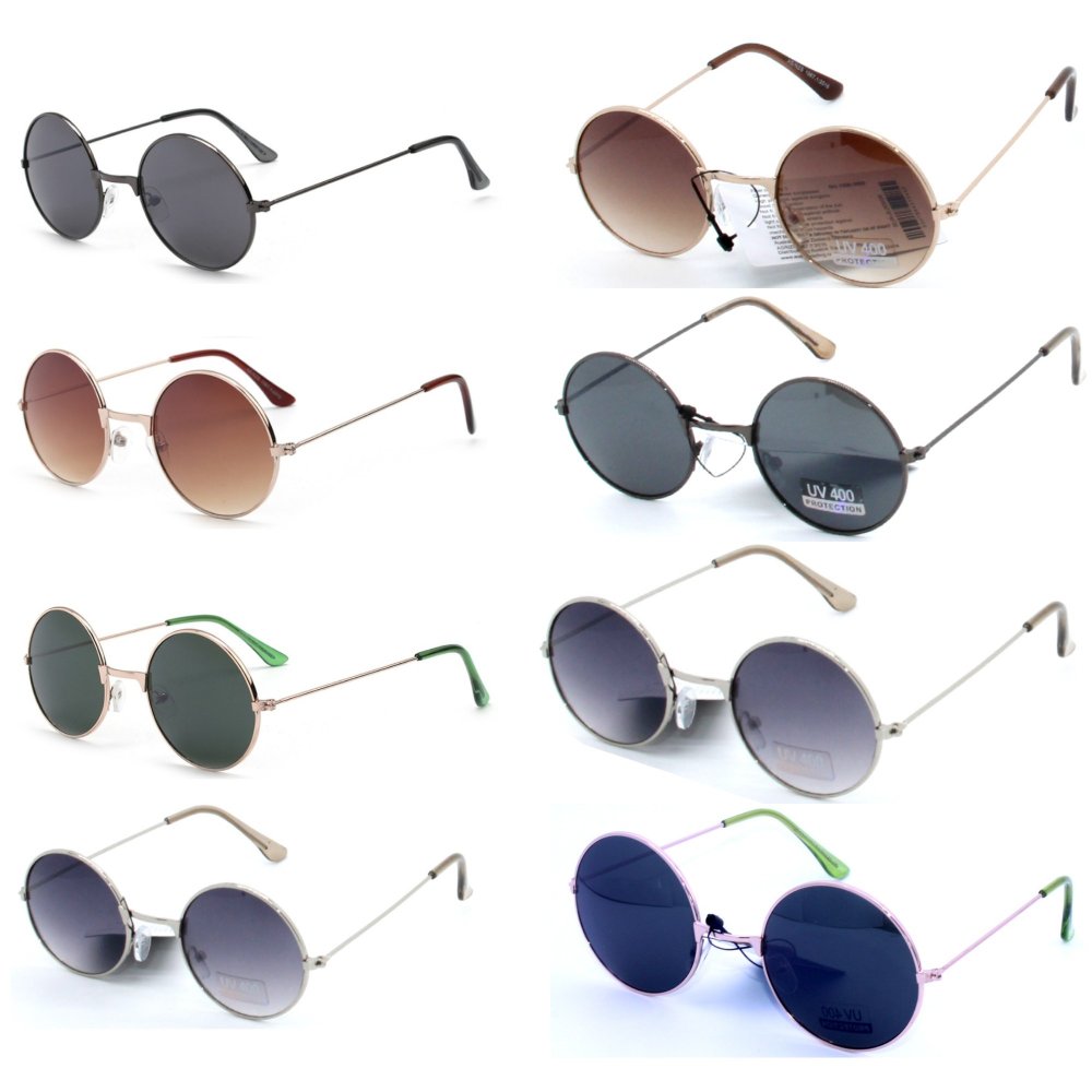 John Lenon Fashion Metal Sunglasses - Mixed 2 Styles JL005/06