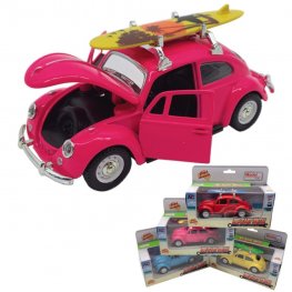 1:32 VW Beetle with Color Surfboard on top FY5746SW  1:32 VW Beetle with Color Surfboard on top FY5746SW