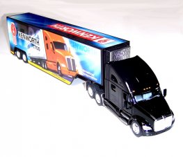 1:68 Kenworth Truck T700 with Container, Mixed Colour (Red, Black, Blue, White) KT1302D  1:68 Kenworth Truck T700 with Container, Mixed Colour (Red, Black, Blue, White) KT1302D