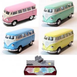 1:64 1962 Volkswagen Classic Bus Pastel Top (2.5" Asstd Colour) KT2546D 1:64 1962 Volkswagen Classic Bus Pastel Top (2.5" Asstd Colour) KT2546D
