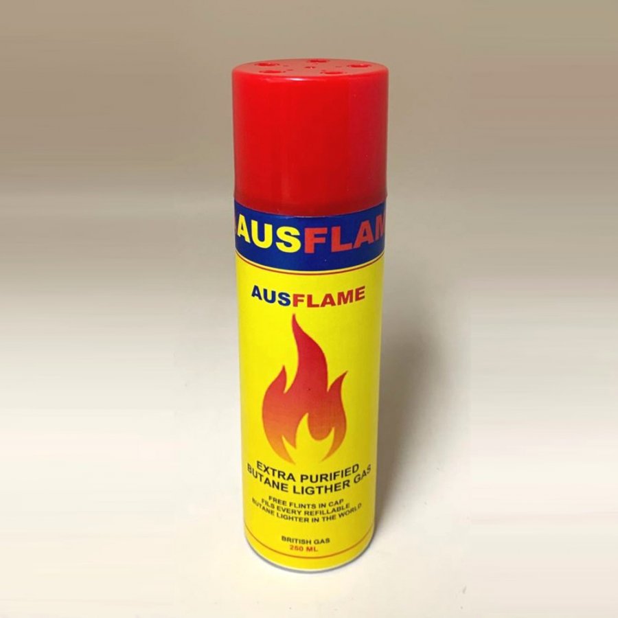 AUSFLAME Universal Gas Lighter Refill - Butane Gas Canister 250ml