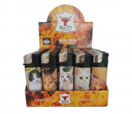 Cat Electronic Gas Refillable Lighters RF-834-Cat  Cat Electronic Gas Refillable Lighters RF-834-Cat