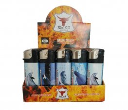 Dolphin Electroni Gas Refillable Lighters RF-834-Dolphin  Dolphin Electroni Gas Refillable Lighters RF-834-Dolphin