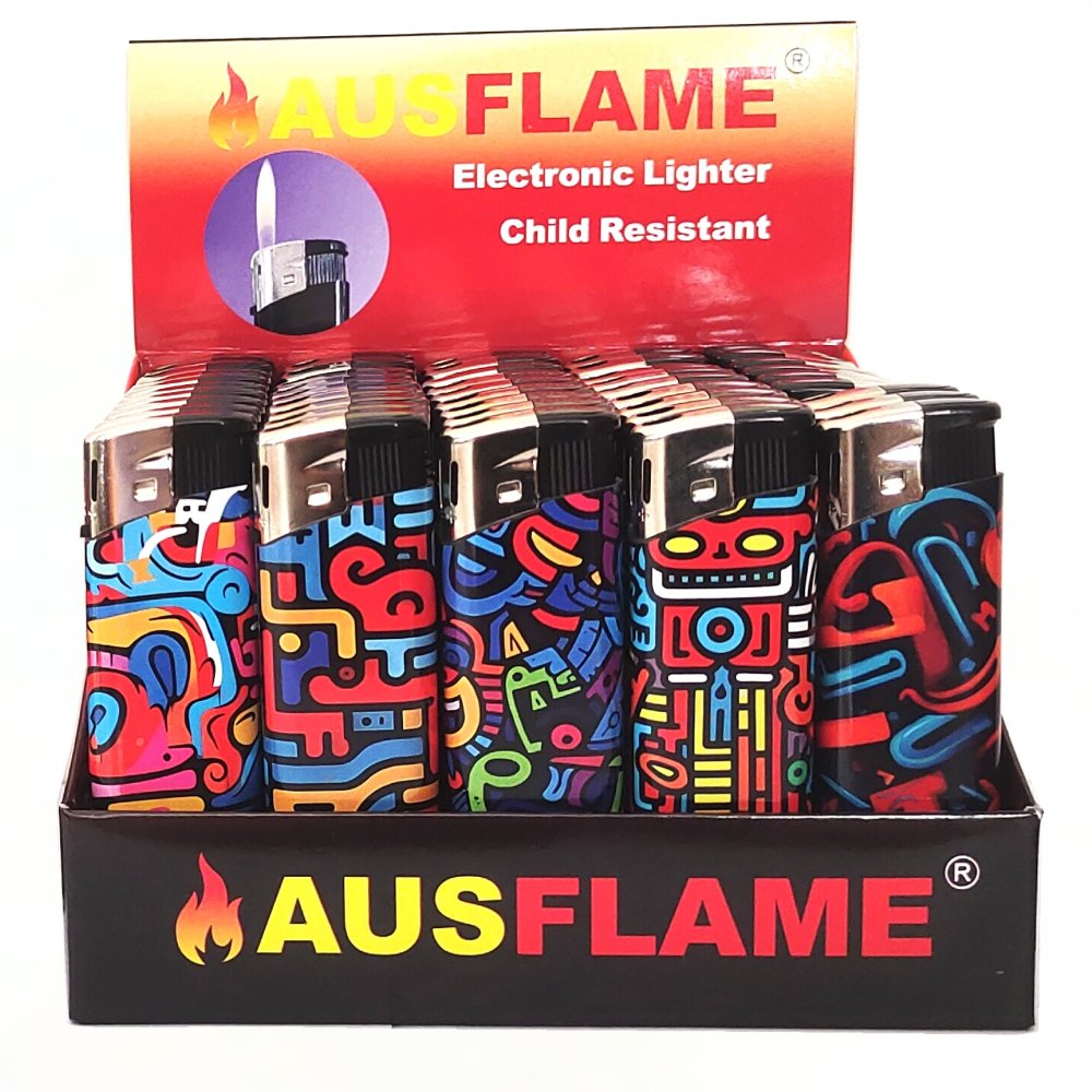 Art Electronic Gas Refillable Lighters TD817-Art