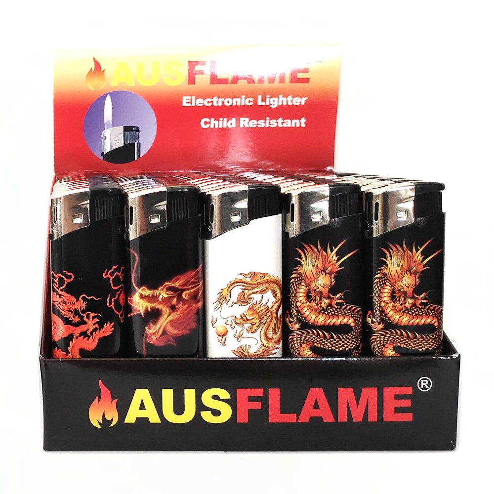 Dragon Electronic Gas Refillable Lighters TD817-Dragon