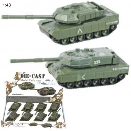 5" Diecast Models 1:43 Combat Tank (2 Styles) MLQ2492D-8  5" Diecast Models 1:43 Combat Tank (2 Styles) MLQ2492D-8