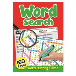 160 Pages Word Search Book Red (MM00505)  160 Pages Word Search Book Red (MM00505)