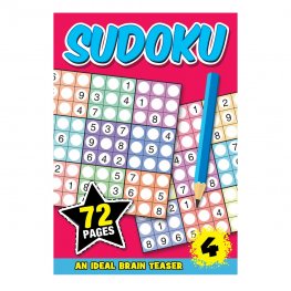 72 Pages Sudoku Book RED (MM00802)