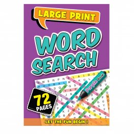 72 Pages Word Search Book Purple (MM01205)  72 Pages Word Search Book Purple (MM01205)