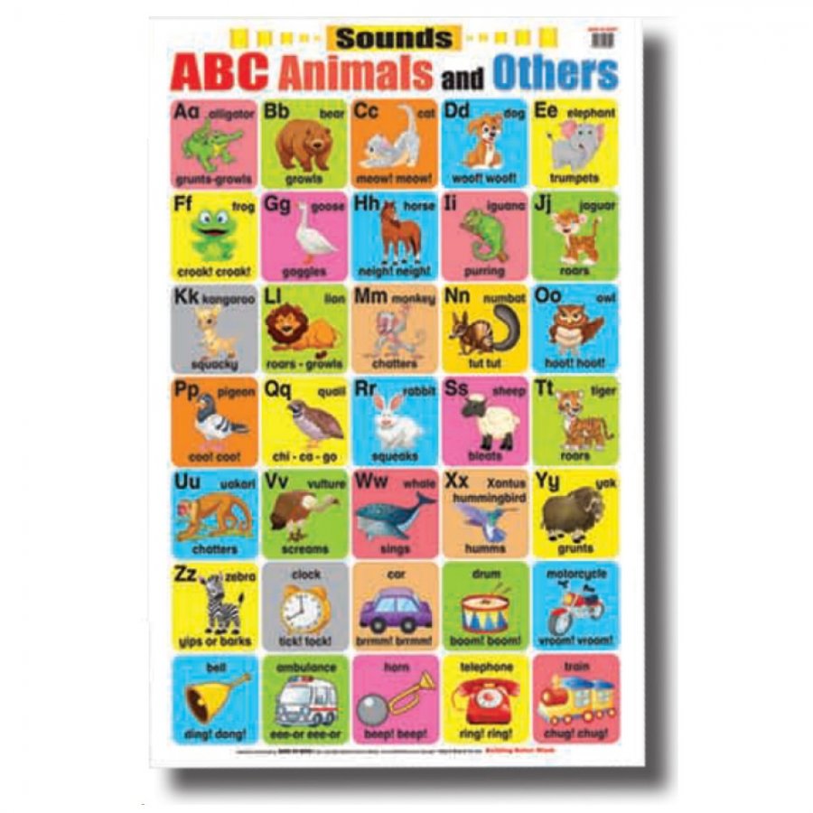 Sounds ABC Animals and Others - Educational Chart (MM08004)