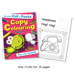 Fun With Cut & Paste Copy Colouring Playtime (MM10173)  Fun With Cut & Paste Copy Colouring Playtime (MM10173)