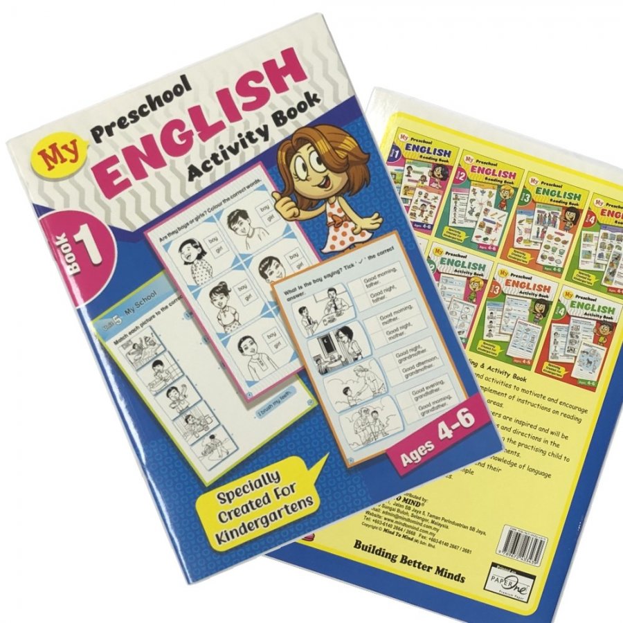 My Preschool English Activity Book 1, Ages 4-6 (MM33439)
