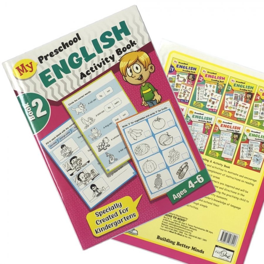My Preschool English Activity Book 2, Ages 4-6 (MM33446)
