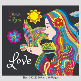 Colour 'N' Relax Love (48 Pages Adult Colouring Book) MM42277