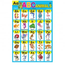 ABC Animals - Educational Chart (MM60038)  ABC Animals - Educational Chart (MM60038)