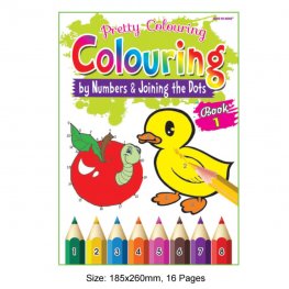 Pretty Colouring Book 1 (by Numbers & Joining the Dots) (MM73341)  Pretty Colouring Book 1 (by Numbers & Joining the Dots) (MM73341)