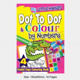 My Little Hands Dot To Dot & Colour by Numbers Book 4 (MM74973)  My Little Hands Dot To Dot & Colour by Numbers Book 4 (MM74973)