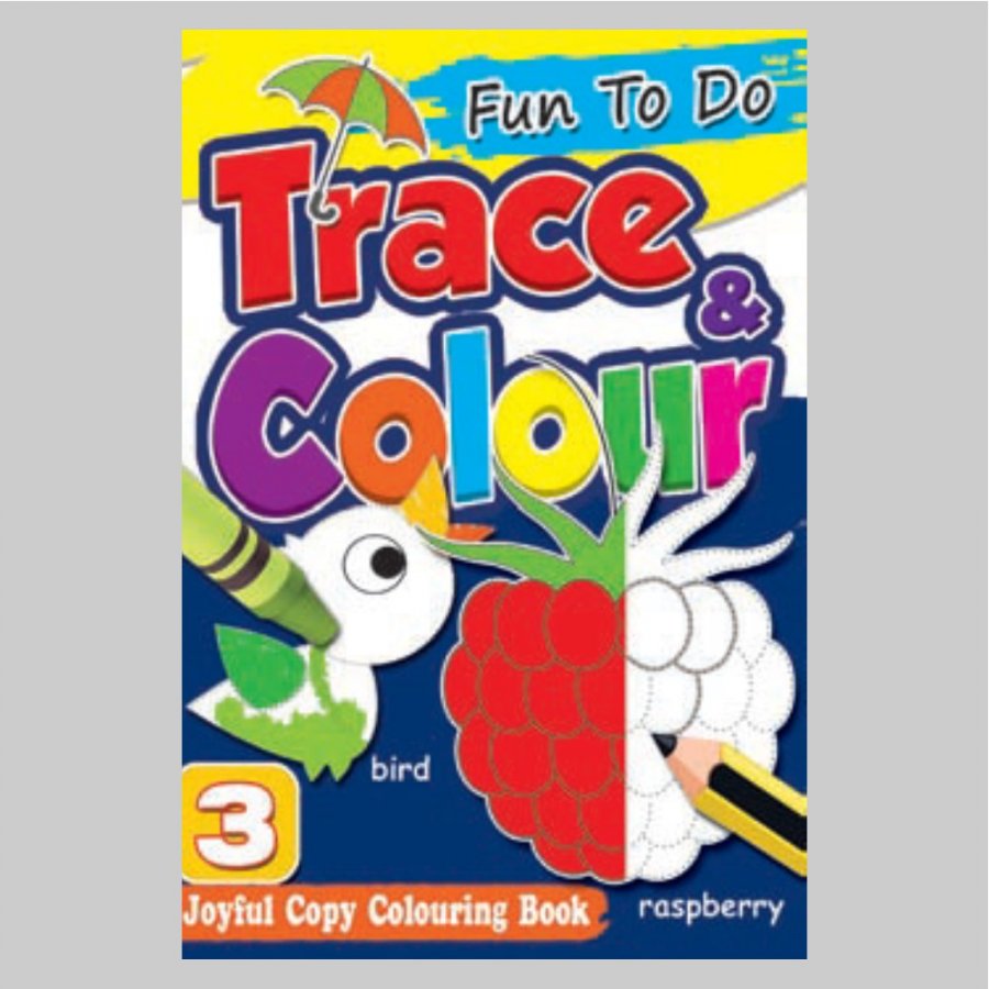 Fun To Do Trace & Colour Colouring Book 3 (MM75000)