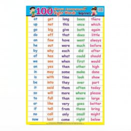 Most Commom Sight Words Beginners - Educational Chart (MM84006)  Most Commom Sight Words Beginners - Educational Chart (MM84006)