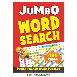 496 Pages Word Search Book Red (MM88902)  496 Pages Word Search Book Red (MM88902)