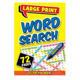 72 Pages Word Search Book Yellow (MM89008)  72 Pages Word Search Book Yellow (MM89008)