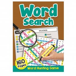 160 Pages Word Search Book Brown (MM93708)  160 Pages Word Search Book Brown (MM93708)
