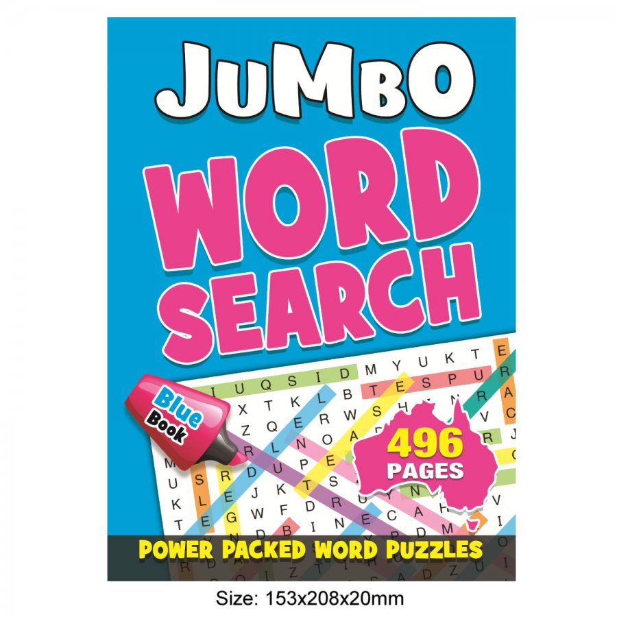 496 Pages Word Search Book Blue (MM99304)