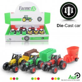 3.5" Diecast Models Farm Tractor C (3 Colours Assorted) MY2459D-8  3.5" Diecast Models Farm Tractor C (3 Colours Assorted) MY2459D-8