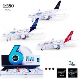 9" Diecast Models 1:280 Air Bus A383(3 Assorted)  9" Diecast Models 1:280 Air Bus A383(3 Assorted)