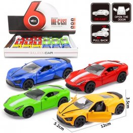 5" Diecast Models Ferrari & Zenvo (4 Colours Asst.) MY2478D-12  5" Diecast Models Ferrari & Zenvo (4 Colours Asst.) MY2478D-12