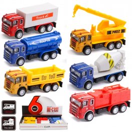 3.5" Diecast Models City Trucks B (6 Assorted) MY2578D-12  3.5" Diecast Models City Trucks B (6 Assorted) MY2578D-12