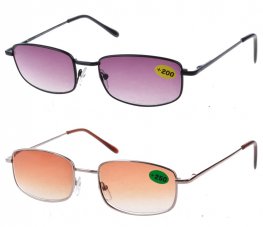 Reading Glasses Metal Frame Spring Temple Tinted Lanse R9007T  Reading Glasses Metal Frame Spring Temple Tinted Lanse R9007T