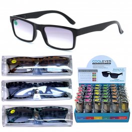 UV400 Protection Reading Glasses with Case in Display Box Package 36 UV400 Protection Reading Glasses with Case in Display Box Package 36
