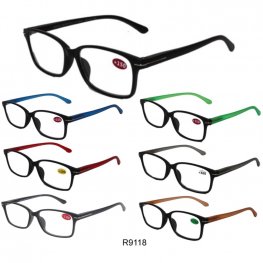 Cooleyes Fashion Unisex Plastic Reading Glasses (Spring Temple) R9118  Cooleyes Fashion Unisex Plastic Reading Glasses (Spring Temple) R9118