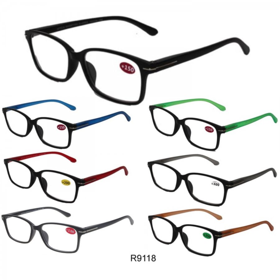 Cooleyes Fashion Unisex Plastic Reading Glasses (Spring Temple) R9118