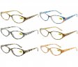 Spring Temple Fashion Plastic Reading Glasses 4 Style Asstd R9180/81/82/83
