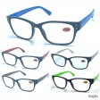 Spring Arm Fashion Plastic Reading Glasses 4 Style Asstd R9280-83