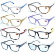Spring Arm Fashion Plastic Reading Glasses 4 Style Asstd R9280-83