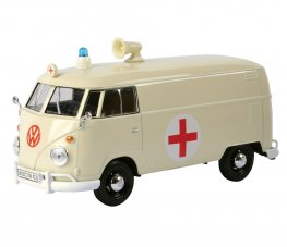 1:24 Volkswagen Type 2 (T1) Delivery Van - Ambulance (Cream) MM79565AB 1:24 Volkswagen Type 2 (T1) Delivery Van - Ambulance (Cream) MM79565AB