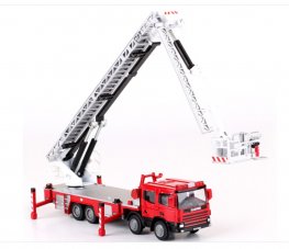 1:50 Aerial Fire Truck Construction Vehicle Heavy Die cast Model KDW625014W  1:50 Aerial Fire Truck Construction Vehicle Heavy Die cast Model KDW625014W