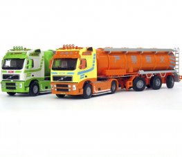 1:50 Oil Tank Truck (Orange) Heavy Diecast Model KDW625028W  1:50 Oil Tank Truck (Orange) Heavy Diecast Model KDW625028W