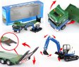 Flat Trailer with Loader 1:50 Heavy Die cast Model (Special, Minimum 6pcs)